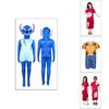 Cómodo y Elegante Disfraz de Cosplay de Bebé Interestelar para Niños con Estampados de Dibujos Animados en Diseño Stitch