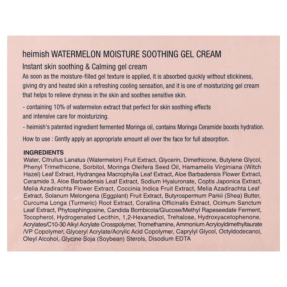 Heimish Watermelon Moisture Soothing Gel Cream 110ml