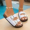 Women'S Flat Strappy Sandals With Stylish And Casual Slip Shoes For Women Sandals Fashion Fashion Sandals For Women Slides