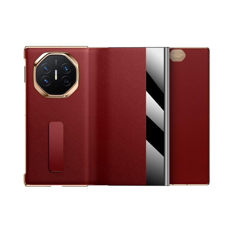 Suitable for Huawei MateXT Extraordinary Master Phone Case, Business Men's Rotating Stand, Smart Window, Three-fold Leather Case