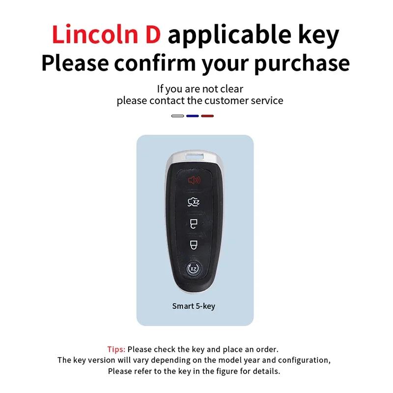 Car Key Case for Lincoln MKS MKT MKX MKZ Navigator Car Key Shell Cover Fob For Ford Escape Focus Taurus Flex Edge Explorer