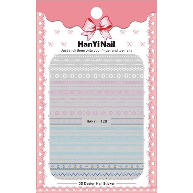 Ultra-thin Self-adhesive 3d Nail Sticker Ribbon Lace Flower Christmas Nail Decal Nail Art Decoration