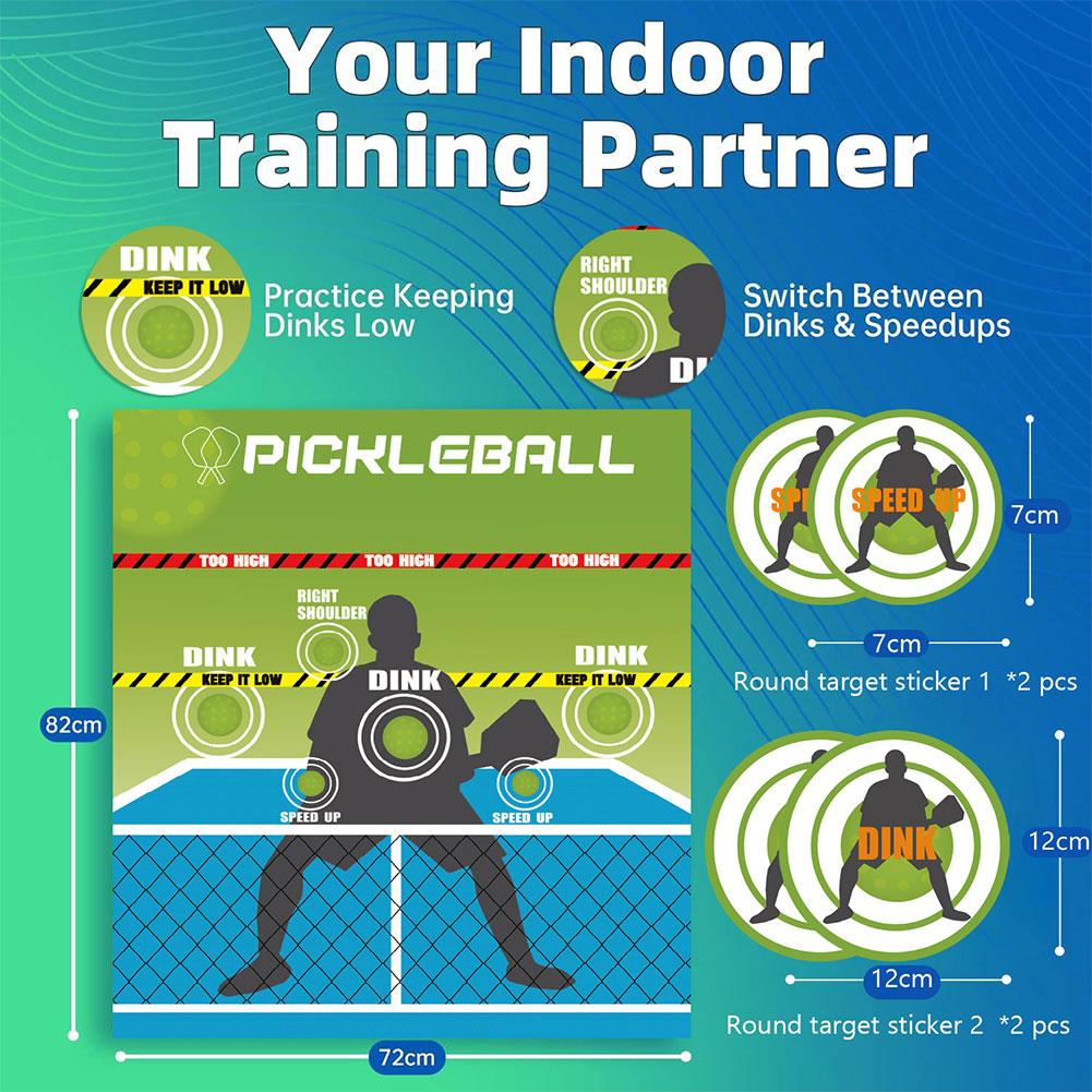 Pickleball Practice Board Pickleball Dink Wall Pad Pickleball Training Dink Pad for Outdoor & Indoor Court Use