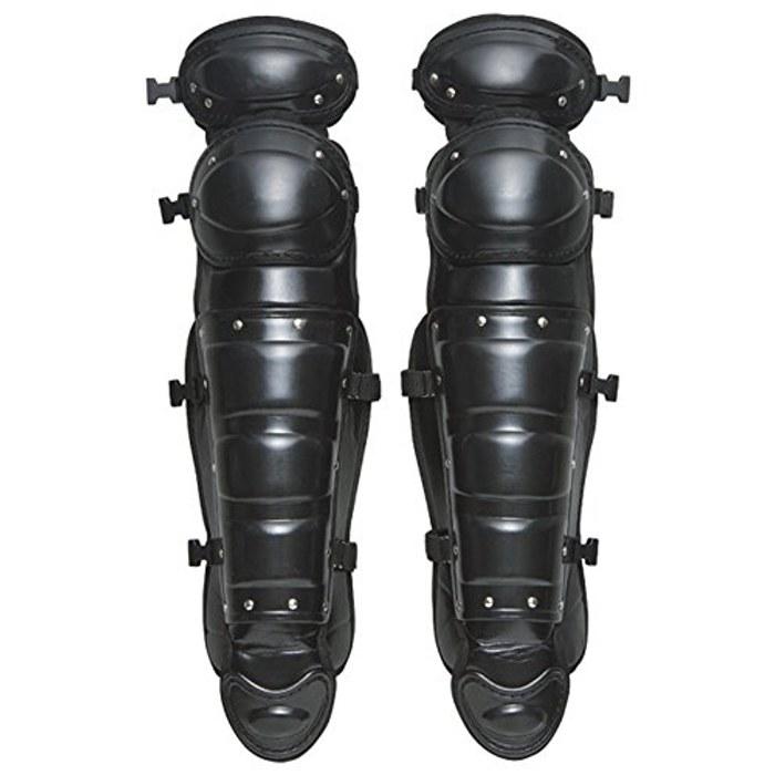 ZETT Baseball Hard Leg Guards BLL1111 Black Free Size