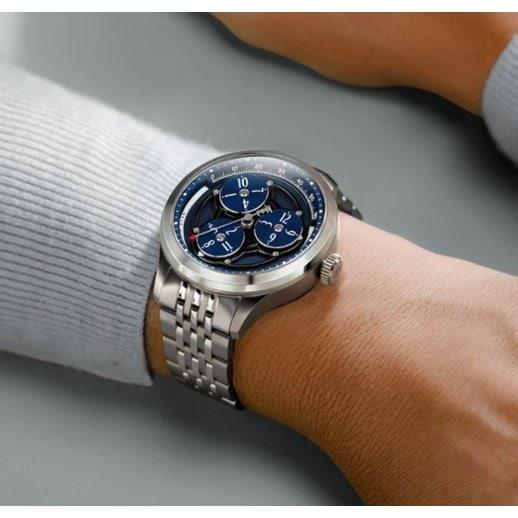 Earnshaw Automatic Wandering Hour Skeleton ES-8304-22 Wrist Watch