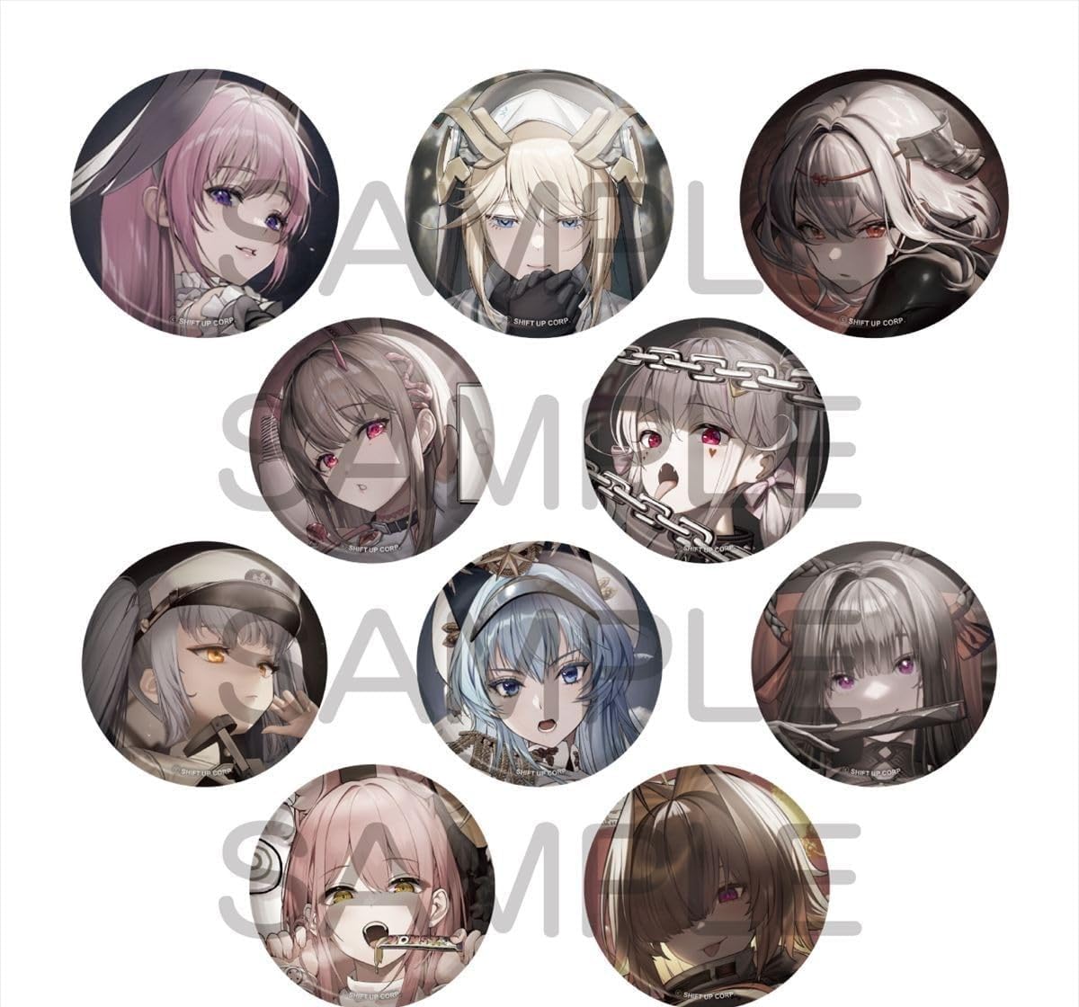 

Algernon Products Goddess of Victory: NIKKE BURST COLLECTION Badge Vol. 2, 1 Box, Approx. 57mm Diameter, Tinplate