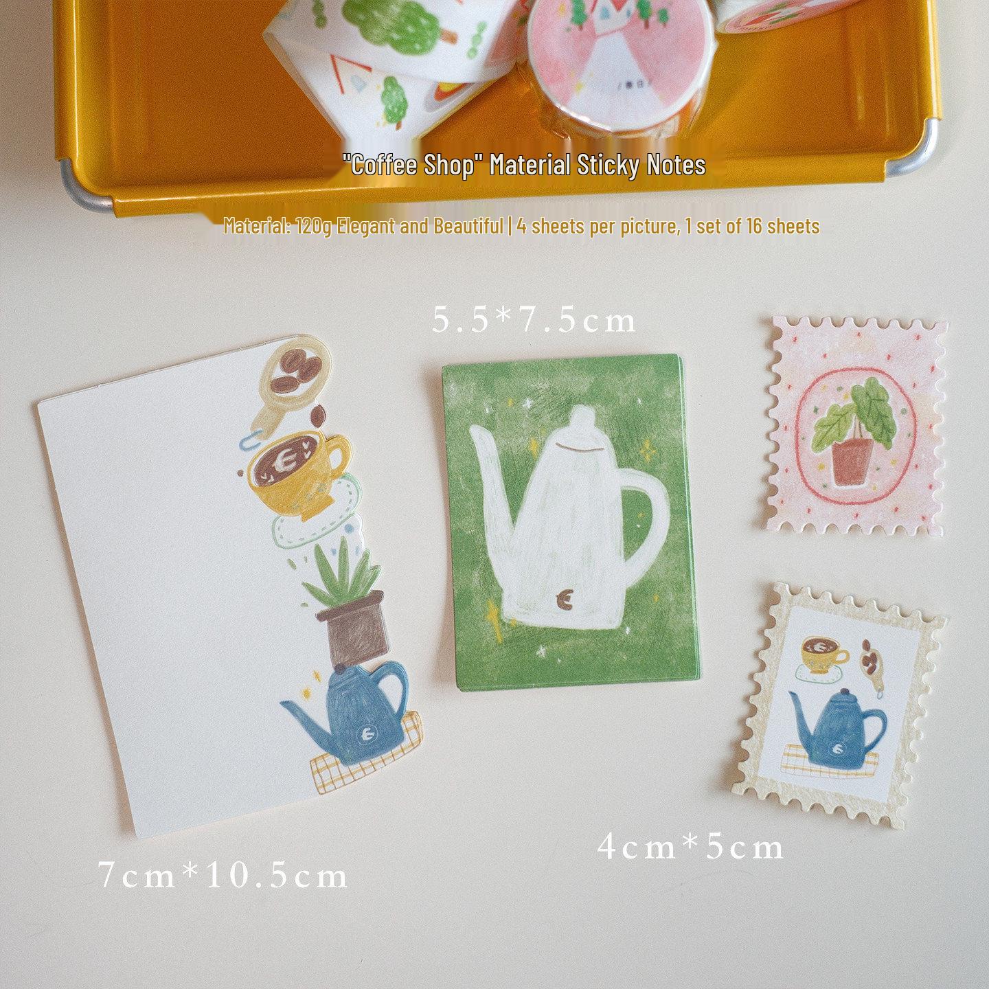 Foldable Cute Sticky Notes - Orange Hand Studio Spring Series