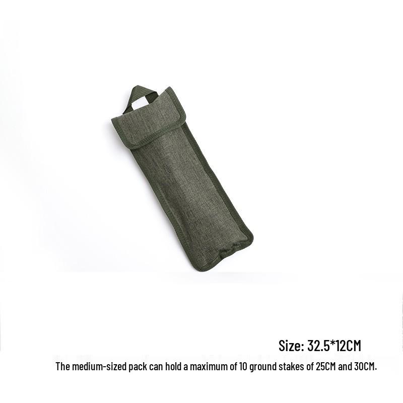 Outdoor 30cm Handheld Storage Bag for Tent Pegs with Windproof Buckle and Rope