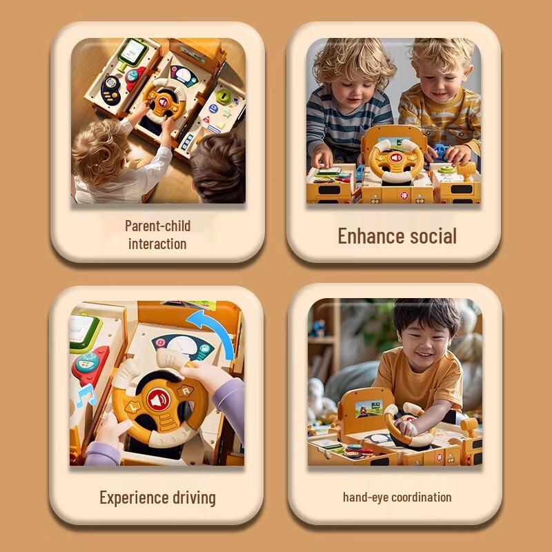 Interactive Deformable Campus Bus Toy