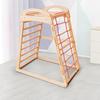Indoor Wooden Climbing Frame with Slide & Swing for Kids