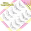 Dream Deer 5 Pairs False Eyelashes A Type Eyelashes Upgraded Lash V-shaped 0.14mm Transparent Stem Soft Natural Eye Lashes Mink