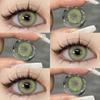 EYESHARE Brown Colored Contact Lens Natural Soft Contact Lenses for Eyes Fashion Decoration 14.2mm Yearly 2pcs=1 Pair
