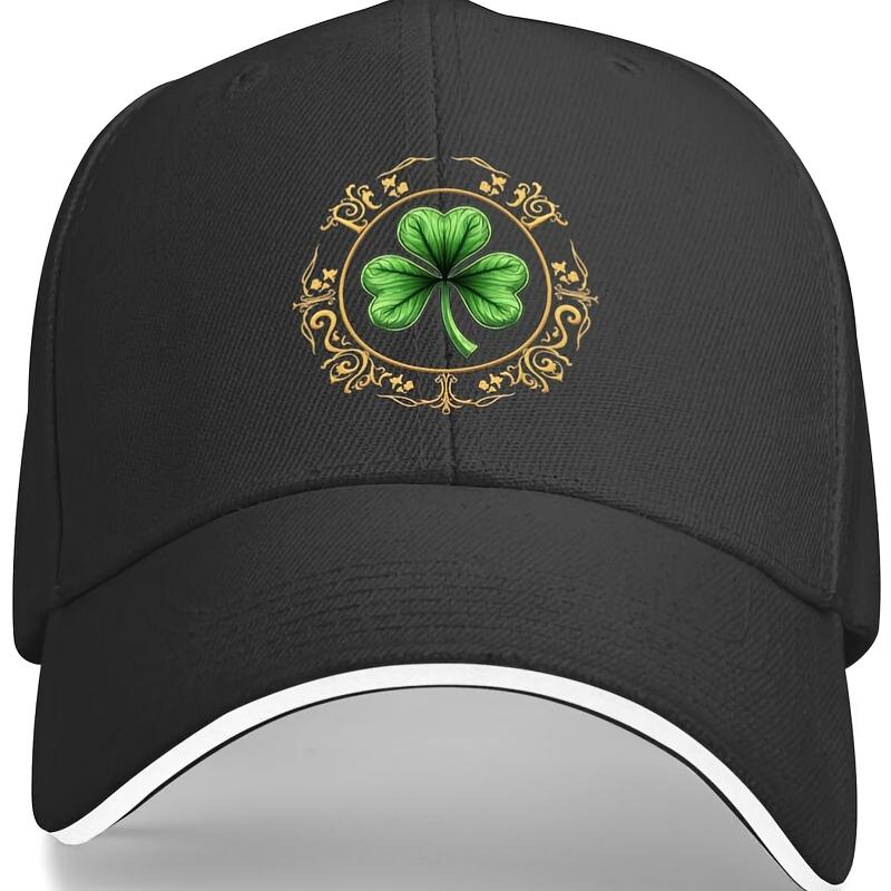 Shamrock Clover St Patricks Day Baseball Cap Polyester Adjustable Casual Summer Hat