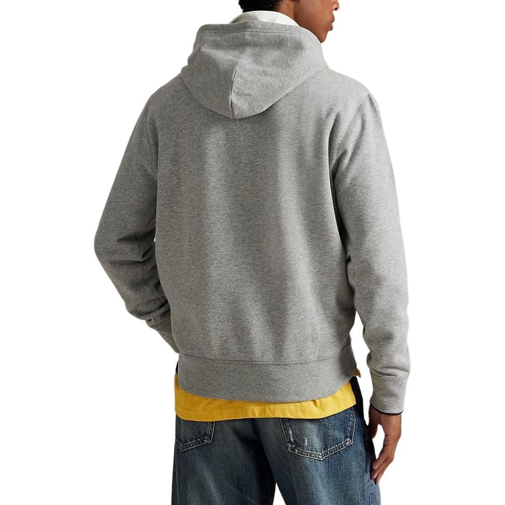 Polo Ralph Lauren Solid Logo Embroidered Hooded Pullover Long Sleeve Sweatshirt Men Sweatshirt 710852073-019