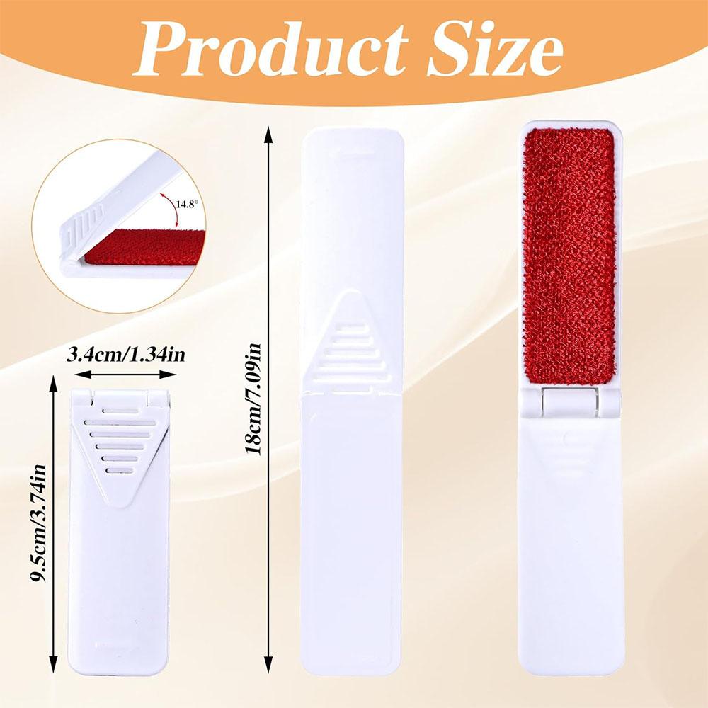 1/2 Pcs Foldable Lint Remover Brush Reusable Hair Removal Brush Mini Lint Removal Brushes for Clothes Pet Hair Sofa Fabric Fluff