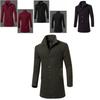 Luxuriöser Trenchcoat Mode Herrenjacke Winter Warm Wollmantel Oberbekleidung Langer Übermantel