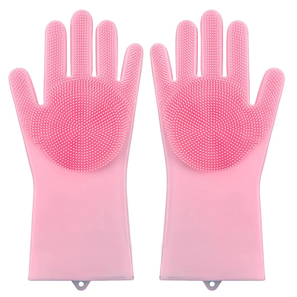 Pet Bath Gloves, Cat and Dog Gloves, Scratch-proof Pet Cleaning Gloves, Massage Durable Silicone Gloves Cleaning Brush