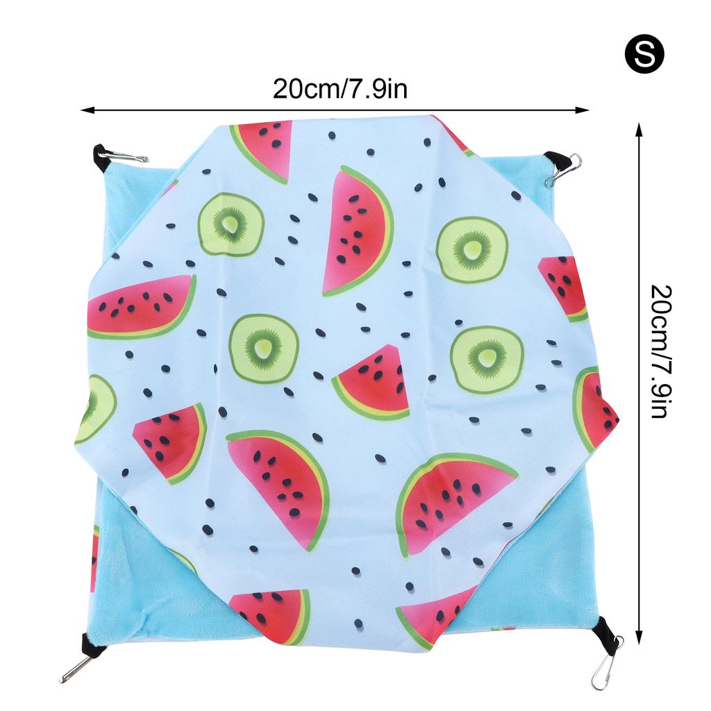 Pet Hamster Hanging Hammock Cartoon Pattern Pet Hanging Sleeping Bag for Hamsters Guinea Pigs and Other Small Pets