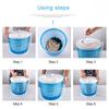 Manual Hand Crank Mini Washing Machine Portable Non-Electric Compact Laundry Dryer Dormitory Large Capacity Spin Dryer