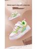 Bobodou Girls' Breathable Leather Canvas Shoes - Versatile Casual Sneakers for Spring and Autumn