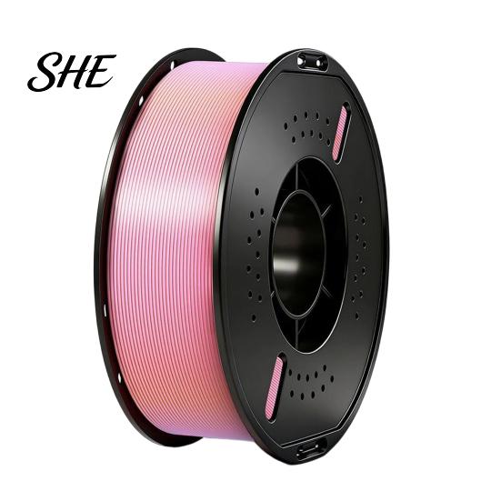 Filamento Arco-Íris Gradiente Cor Doce PLA para Impressão de Figuras, Precisão Dimensional +/-0.02mm, Bobina de 1Kg para Impressora 3D 1.75mm para a Maioria das FDM