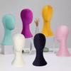 Color Velvet Fabric Cover Female Mannequin Head For Hat Wigs and Jewelry Display
