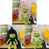 Cartoon-Frosch-Rucksack für Kinder und Jugendliche, Oxford-Stoff, lässige Schultasche mit Luftstrom-Komfort