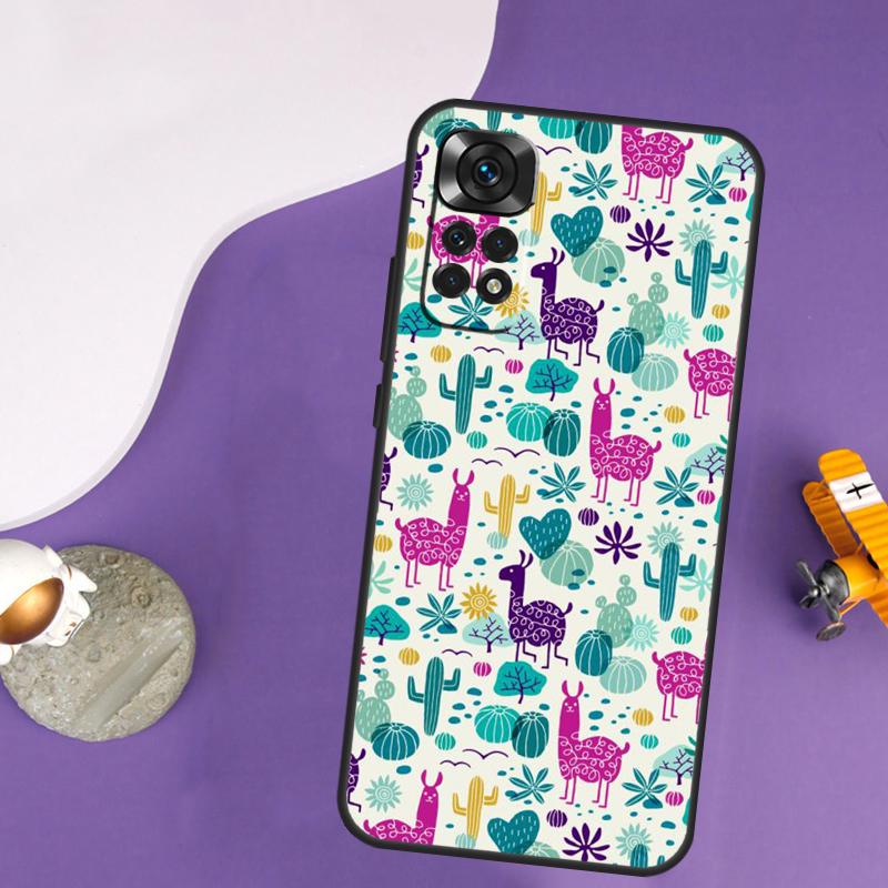 Alpaka Lama Hülle Für Xiaomi Redmi Note 13 14 Pro 12 9 10 11 Pro 10S 11S 12S Redmi 14C 13C 10C 12C Abdeckung