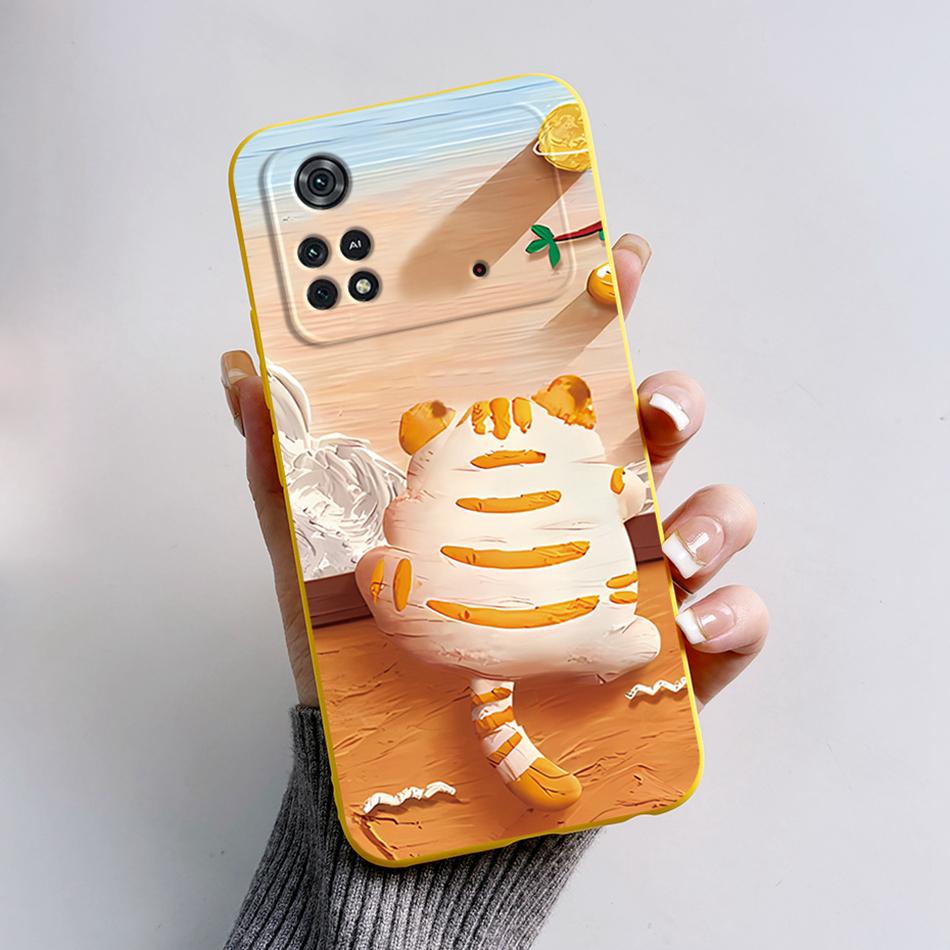 For Xiaomi Poco M4 Pro 4G Case Cute Cartoon Frog Cover Soft Silicone Phone Case For Xiaomi Poco M4 Pro PocoM4 5G Fundas Bumper
