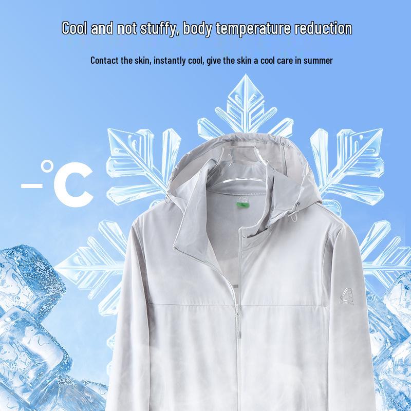 Cămașă din Mătase de Gheață UPF 100+ de Protecție Solară pentru Bărbați și Femei - Echipament Ușor, Respirabil, Anti-UV pentru Vară, Activități în Aer Liber și Pescuit