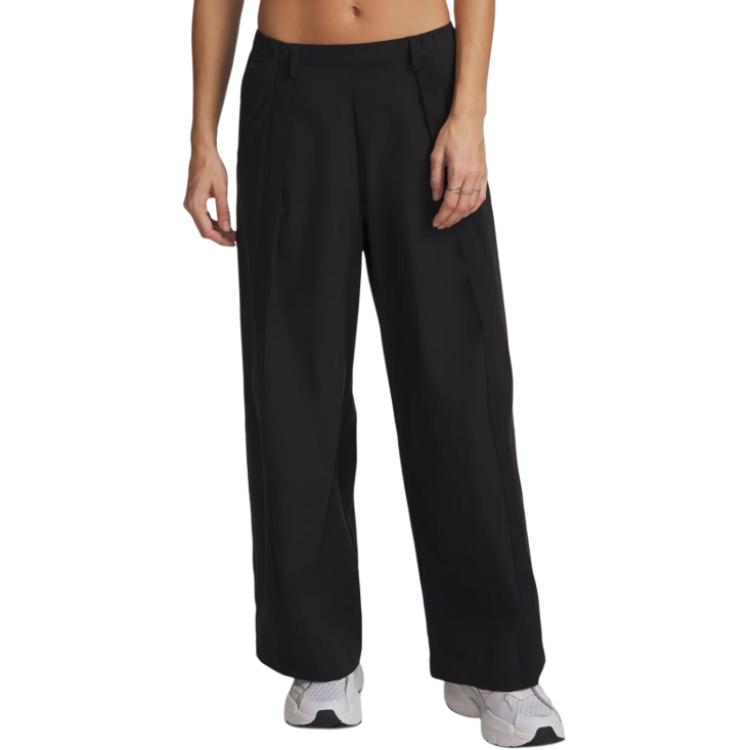 Under Armour Unstoppable Series Woven Loose Fit Solid Color Mid Rise Casual Pants Women bottoms 6009690-008