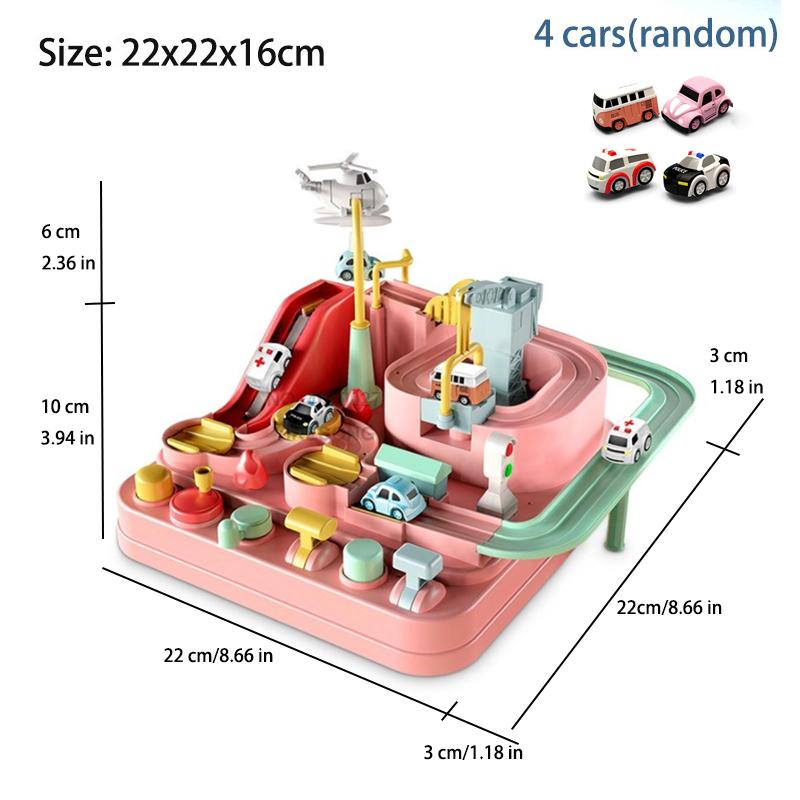 Racing Rail Car Model Educational Toys Children Track Adventure Game Brain Mechanical Interactive Train Animals Space Rocket Toy