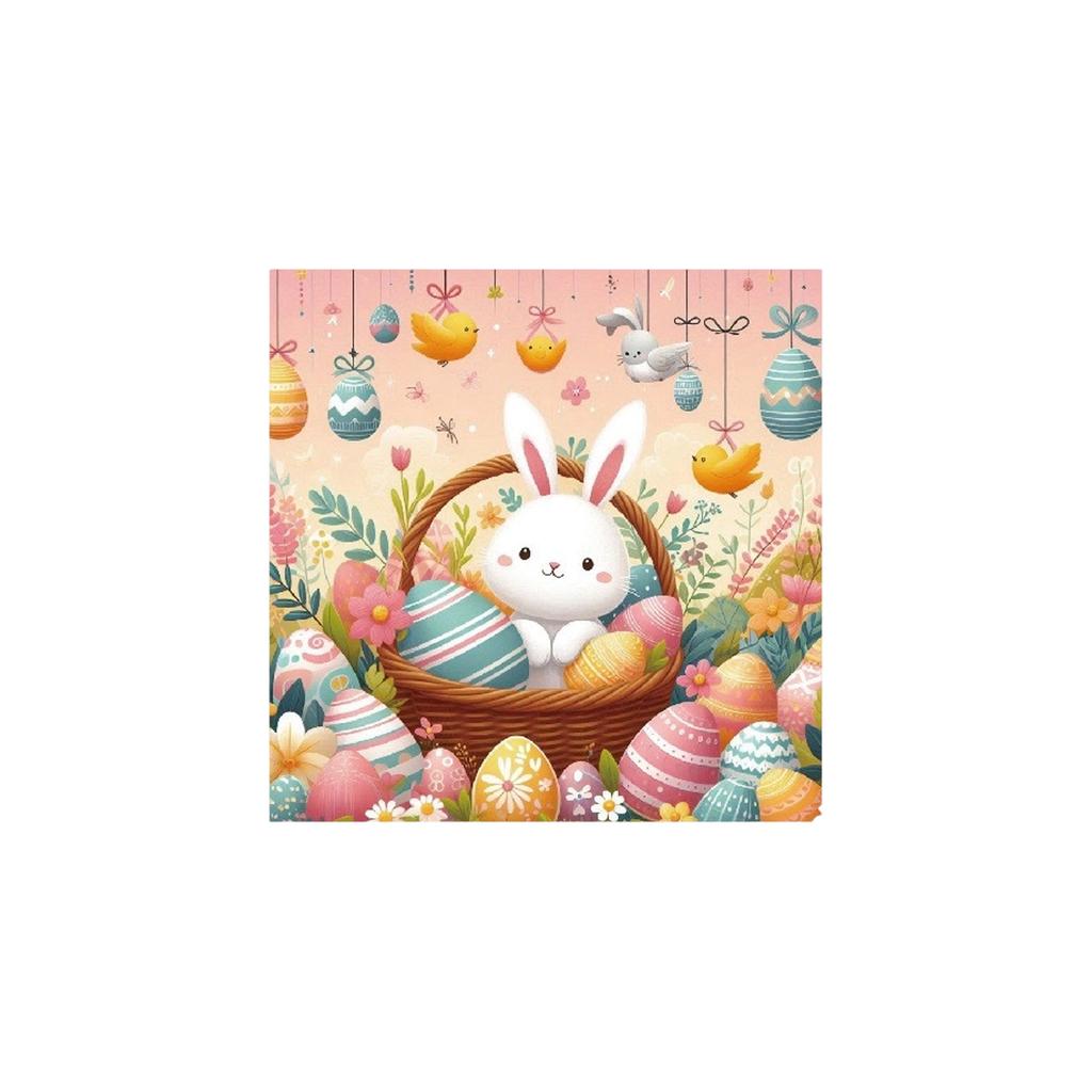 Happy Easter Printed Napkins  Paper Towels Commercial Disposable Easter Party Decorations