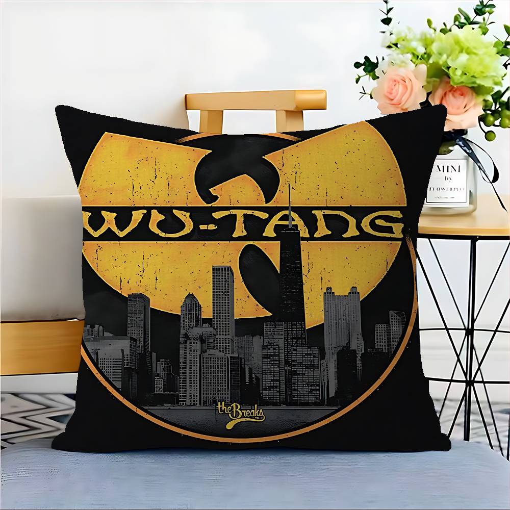 WU-T--TANGs CLANs Band Cushion Cover Pillowcase Upholstery Sofa Throw Pillow Home Decor Pillowcas