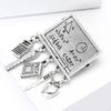 Creative School Season Compass Brooch Pin Made of Quality Alloy Ideal for Students Teachers and Unique Stationery Gifts
