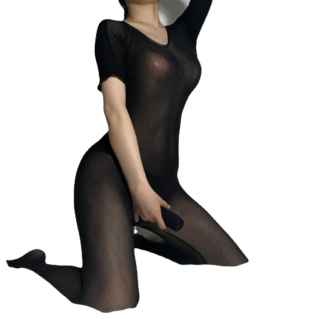 New seamless stockings men with jj set sexy one-piece stockings fun full body one-piece black silk stockings temptation