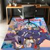 Jujutsu Kaisen Muster Teppich, Innen-/Außenmatte, für Picknick, Spielzimmer, Schlafzimmer, Büro, Wohnzimmer, Heimdeko Teppich, Geburtstagsgeschenk