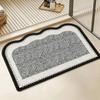 French Minimalist Bathroom Floor Mat, Soft, Quick Drying, Absorbent, Non Slip, Washable Door Mat, Bathroom Home Decor