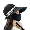 Summer Sun Hat Women Men UPF50+ UV Protection Foldable Mesh Baseball Cap Removable Face Mask Outdoor Fishing Hiking Caps