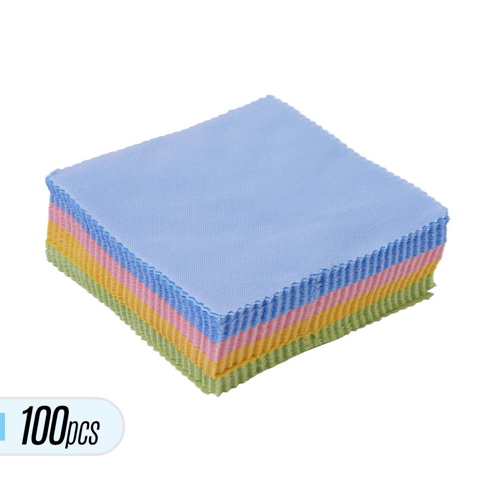 Buy 100pcs 5.04*4.72Inches Microfiber Cleaning Polishing Cloth Musical