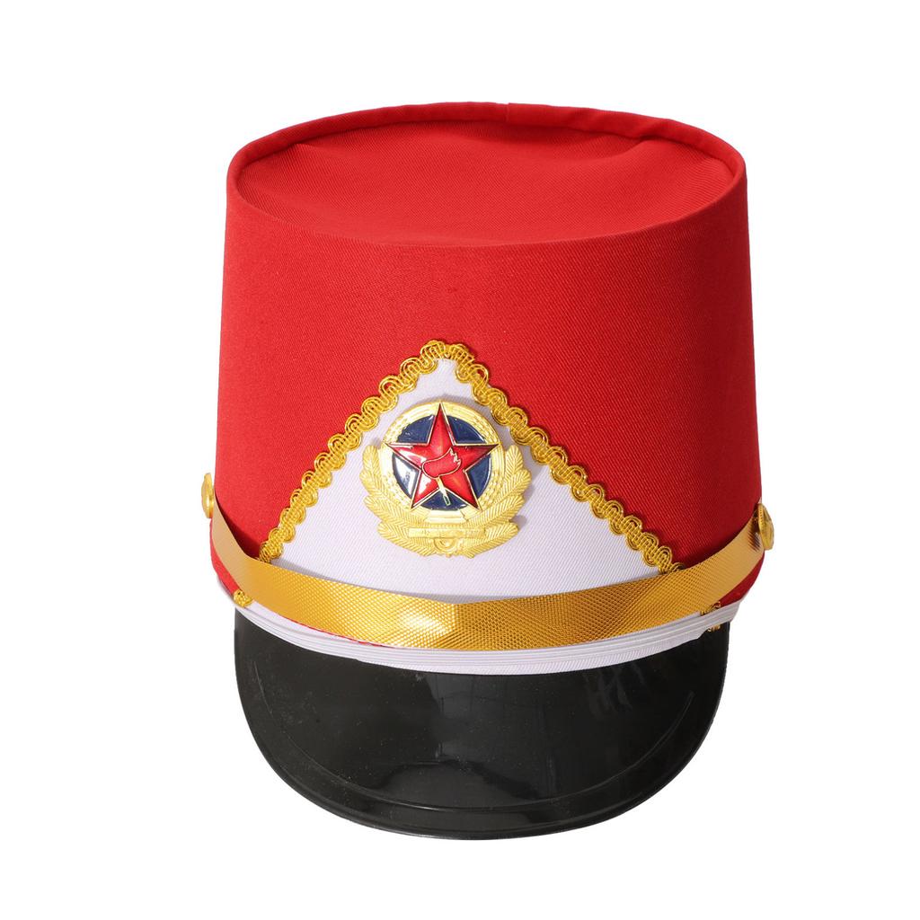 Barnleksak Soldat Trumhatt Star Badge Fancy Dress Cosplay Militärdräkt Keps