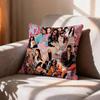COOL Kpop Band KKatseye  Pillow Case Pattern Printed Pillowcase For Living Room Sofa Cushion Cover