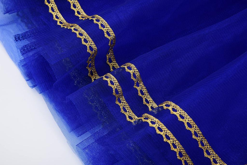 ReliBeauty Princess Halloween Costume for Cosplay Kids Birthday School Sailor Blue and Size 140 Dress, Girls, Costume, Costume, Christmas, Gift,