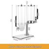 Stainless Steel Rotary Buffet Dispenser