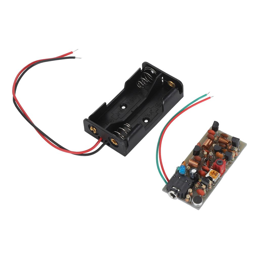 FM Transmitter Board Kit Adjustable Volume Wireless Microphone Transmitter Module Kit for DIY Campus