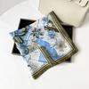 Muse Festival Gifts Silk Scarves Satin Imitation Silk Scarves Small Square Scarves Advanced Sunscreen Neck Thin Small Scarves Wholesale