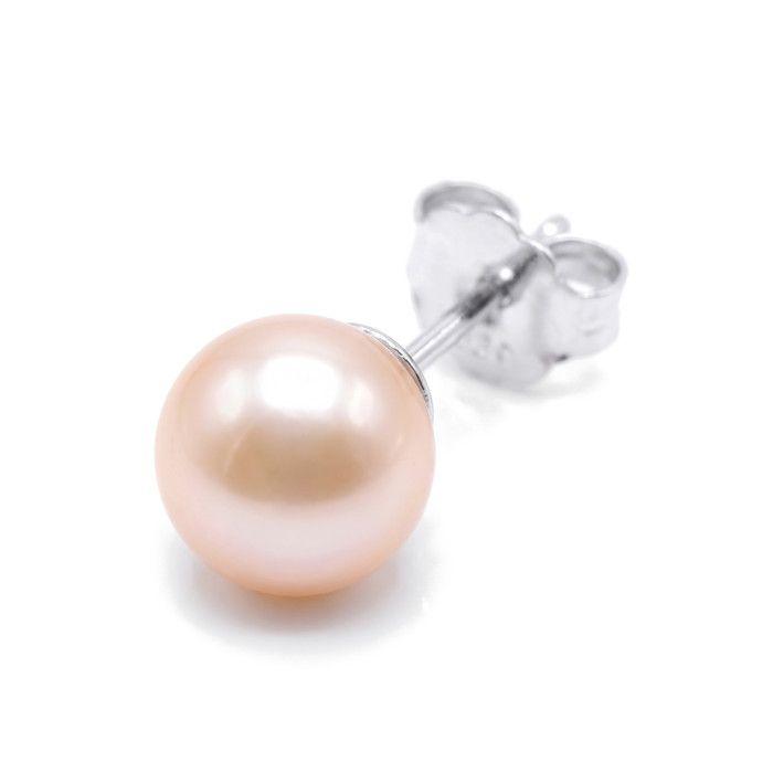 Boucles d'oreilles - PEARLS & COLORS - Pearls & Colors - Perle d'eau douce - Perle rose 6-7 mm - Argent 925