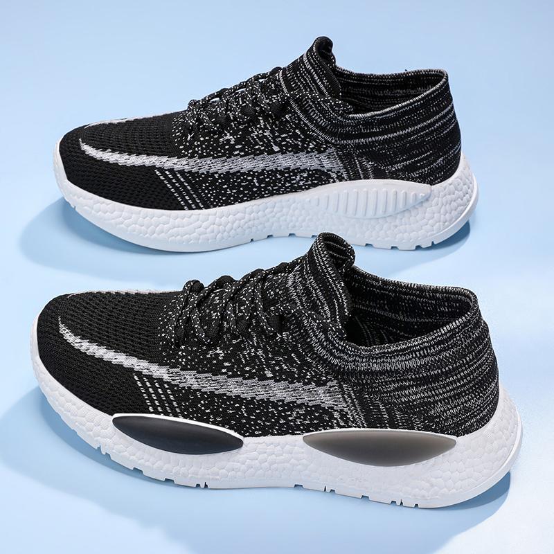 

2024 кроссовки, мужские легкие дышащие кроссовки для бега, ходьбы, мужские кроссовки на шнуровке для взрослых, Zapatillas De Deporte 39 чёрный