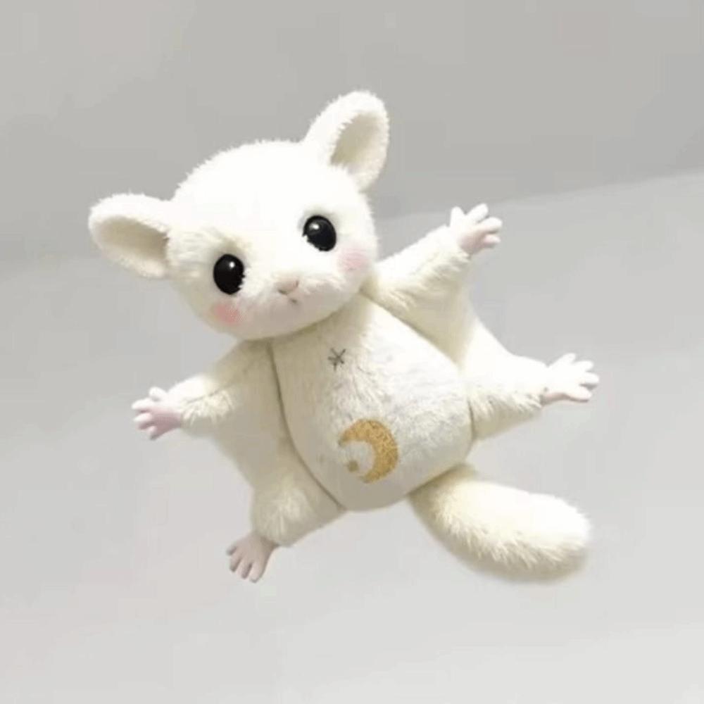 Cartoon Animal Honeybag Flying Spur Doll Stuffed Bat Mouse Plush Keychain  Couple