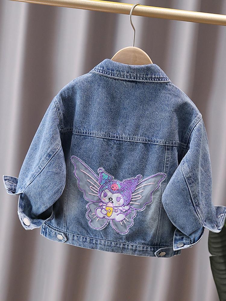 Fashionable Girls' Denim Jacket for Spring/Autumn 2025 - Stylish Children's Top